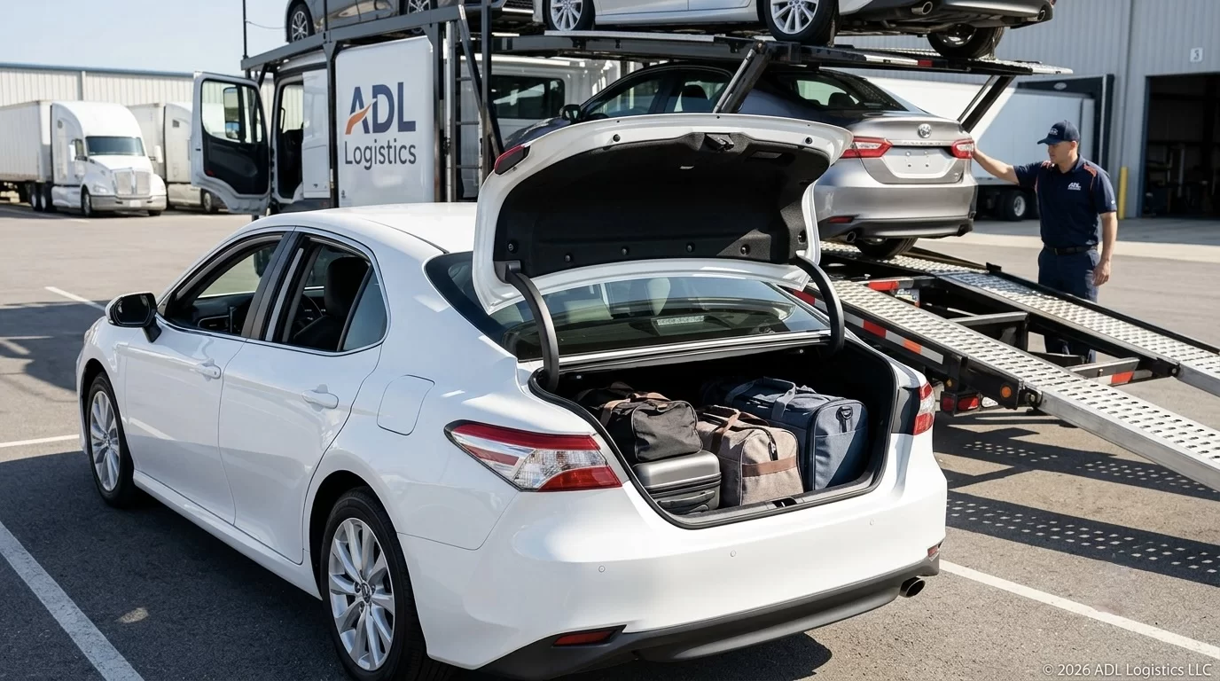 Can You Pack Personal Items in Your Car When Shipping It?